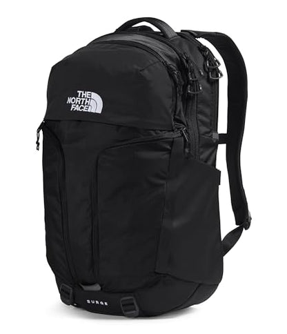 THE NORTH FACE Surge Commuter Laptop Backpack | Daypack With Water Repellent Finish, 16" Laptop Sleeve, Reflective Details - color: Tnf Black/Tnf Black-npf, size: One Size
