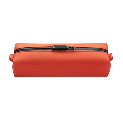 Comfyable Small Toiletry Bag for Men, Slim Mini Toothbrush Bag, Dopp Kit Bag - color: Cosmic Orange, size: Small