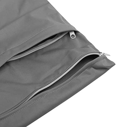 babygoal Wet Dry Bags for Baby Cloth Diapers, Washable Travel Bags, Beach, Pool, Gym Bag for Swimsuits & Wet Clothes with Two Zippered Pockets 3 Pack(S,M,L), 3SML01 - color: Grey