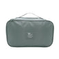Portable Underwear Bra Storage Bag Waterproof Travel Organizers Multi-Layer Toiletry Packing Cube - color: B style-grey