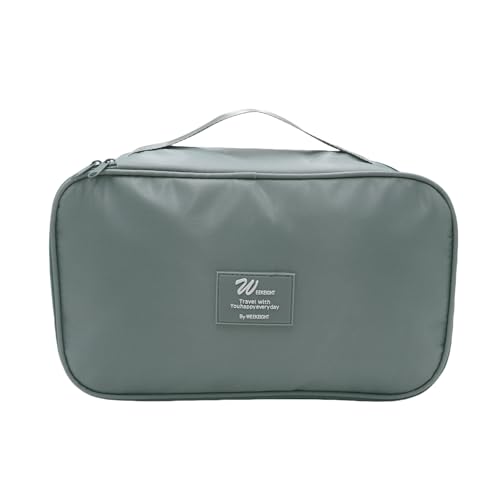 Portable Underwear Bra Storage Bag Waterproof Travel Organizers Multi-Layer Toiletry Packing Cube - color: B style-grey