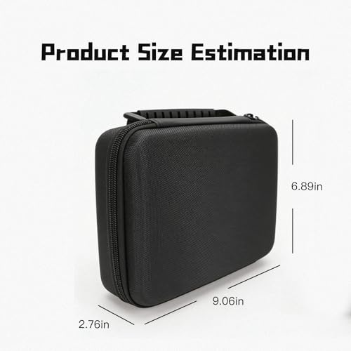 Hard Shell Watch Cases,6-Slot Watch Storage Organizer, Travel Watch Cases for Men and Women, Portable Display & Protection Box for Watches (Black)