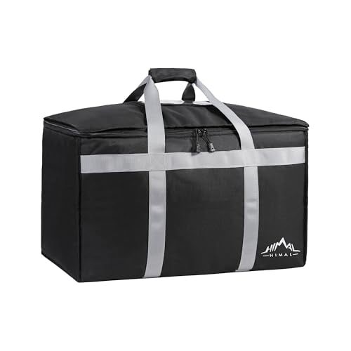 Himal Outdoors Insulated Food Delivery Bag XXXL-23Wx15Hx14D inches Premium Insulated Grocery Bag for HOT/COLD Food Delivery, Fit for Uber Eats, Doordash, Commercial Catering Transportation - color: Black