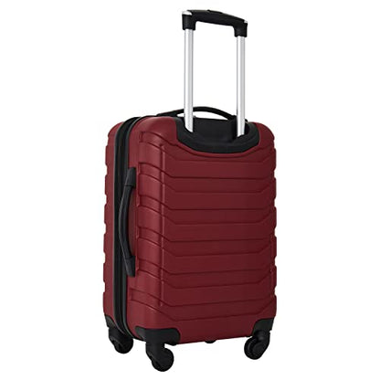 Wrangler 4 Piece Miami Luggage and Packing Cubes Set, Red - color: Red, size: 4 Piece Set