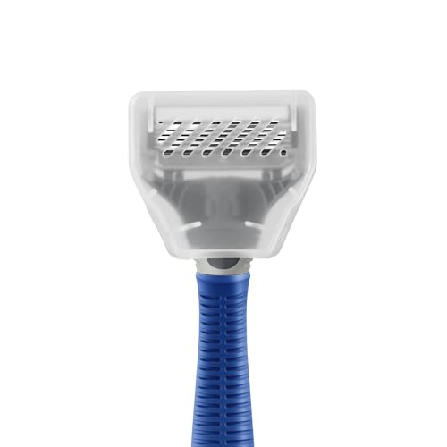 Harry's Original Shaving Kit for Men - Razor Handle, 5 Razor Blade Refills, Foaming Shave Gel, and Travel Blade Cover - TSA Approved Travel Essentials - German Engineered - Ocean Blue - style: Ocean Blue