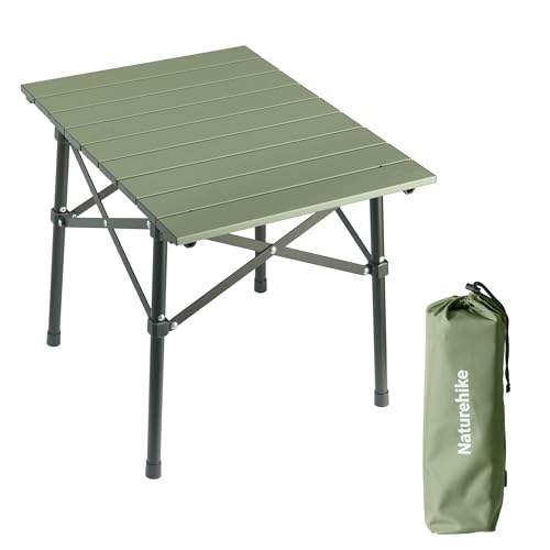 Naturehike Portable Camping Table, Aluminium Folding Table, Ultralight Camp Table Small Table for Camping Hiking Backpacking Outdoor Picnic - size: 20.5" x 14.8"