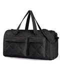 BAGSMART Garment Duffel Bag, Convertible 2-in-1 Puffy Water-Resistant Carry-On with Shoe Compartment (A-Black) - color: A-Black