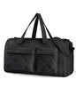 BAGSMART Garment Duffel Bag, Convertible 2-in-1 Puffy Water-Resistant Carry-On with Shoe Compartment (A-Black) - color: A-Black