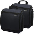 D&D Wanderlust D&D Hanging Travel Toiletry Bag for Men and Women – Cosmetics, Makeup and Toiletries Organizer Kit with 10 Compartments - color: 2 Pack Black