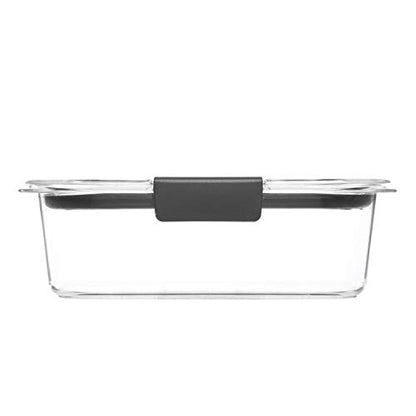 Rubbermaid Brilliance Food Storage Containers, Set of 5 (10 Pieces), BPA-Free, Leak-Proof, Clear - size: 10-Piece