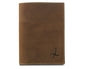 WANDERINGS Leather Travel Wallet with Passport Holder - 5.5" x 4" - Genuine Leather Case with RFID Blocking for Men and Women - Folding Wallet for Passports - style: Classic
