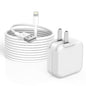 iPad Charger,Fast Charge iPhone,10FT i-Pad Charging Cord, 12W i Pad Charger Fast Charging Block Foldable Portable Travel Plug with Extra Long Lightning Cable Cord Compatible with iPad/iPhone/Airpod - size: 1PACK 10FT