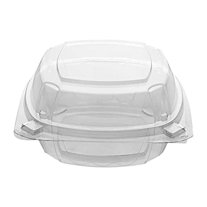 Restaurantware Thermo Tek 18.6 Ounce Clamshell Containers 100 Anti-Fog To Go Food Containers - Freezable Rectangle Clear Plastic Food Packaging Containers Disposable - size: 19 oz