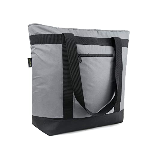 BeeGreen Insulated Cooler Bag Leakproof Freezer Shopping Tote for Groceries Heavy Duty Thermal Food Delivery Bag - color: Gray, style: Sling Cooler