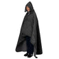 Large Outdoor Waterproof Blanket Extra Thick Fleece Stadium Blanket for Camping, Car, Pet, Picnics - Windproof, Wearable, Machine Washable 80" x 58" (Black Gray,Hooded) - color: Hooded-black Gray