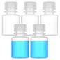 1oz/30ml Plastic Sample Bottles with caps, Wide Mouth Reagent Bottle with Lids Leak Proof Containers Water Sample Bottles for Laboratories, Travel(5Pcs) - style: 30ML-5pcs