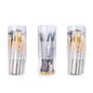 OCHEAL Makeup Brush Holders, 3 Pack of Makeup Brush Organizer Travel Case Retractable Plastic Travel Makeup Brushes Holder for Vanity Makeup Artist Brushes Storage Cup - color: Plastic Clear-3pcs