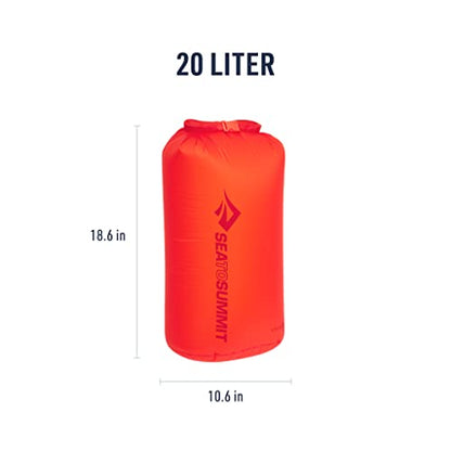Sea to Summit Ultra-Sil Dry Bag, Ultralight Waterproof Dry Storage - color: Spicy Orange, style: 20 Liter