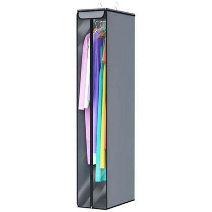Univivi Garment Bags for Hanging Clothes 60", Hanging Garment Bags for Closet Storage with Large Clear Window, Garment Storage Bags for Suits, Coats, Dresses, 1 Pack - size: 60"-1PCS