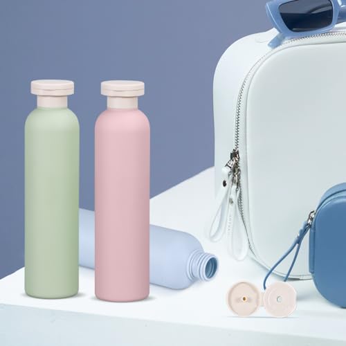Travel Shampoo Bottle, Empty Plastic Squeeze Bottles 8.8oz with Flip Cap, Lotion Container for Toiletries Travel Size Shampoo and Conditioner - color: Blue+Green+Pink, size: 8.8 oz