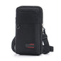 Travel Cell Phone Pouch Belt Pouch, Phone Holster Crossbody Bag with Shoulder Strap for iPhone Case Holder for Hand with Neck Lanyard Smartphone Walking Passport Wallet | with Shoulder Strap - color: Single layer black