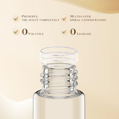 kuangre 10ml Atomizer Perfume Spray Bottle, Empty Cologne Dispenser, Portable Sprayer Travel Essentials for Many Scenes Gifts. - color: White-10ml