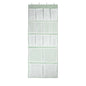 16 Pockets- Over Door Hanging Storage Organizer with 4 Kinds Pouch,Behind Closet Hanging Shelf Holder for Sock,Hat,Underwear,Travel Outfit,Shoes,Back of Door Space-saving Organization for Home,Dorm,RV - style: Medium-Green: Pack of 1