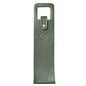 Premium Collection Single Bottle Wine Tote, Green | Genuine Leather, Elegant & Durable, Secure Locking Strap, Sophisticated Gift for Wine Enthusiasts - color: Green