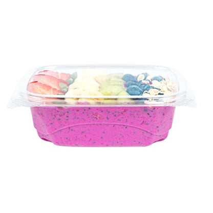 Restaurantware Thermo Tek 12 Ounce Deli Food Containers 100 Anti-Fog Hinged Lid Containers - Freezable Rectangle Clear Plastic To Go Food Containers Disposable - size: 12 oz