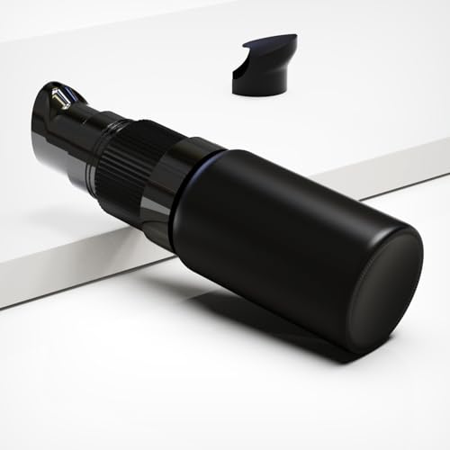 6Pack 10ml Matte Black Glass Pump Bottle with Black Top,1/3oz Small Dispenser, Travel Refillable Pump Bottles for Toiletries,Lotions,Sercums,Essential Oils - color: 10ml Black(6pcs)