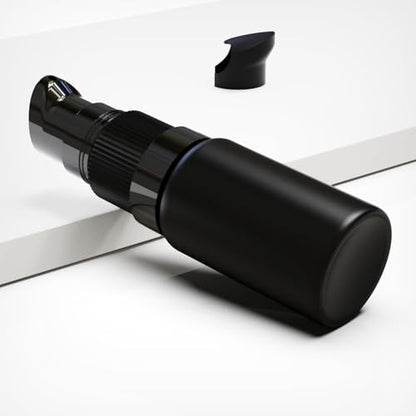 6Pack 10ml Matte Black Glass Pump Bottle with Black Top,1/3oz Small Dispenser, Travel Refillable Pump Bottles for Toiletries,Lotions,Sercums,Essential Oils - color: 10ml Black(6pcs)