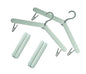 4 Pack Travel Hangers,Foldable Hangers,with Hidden Clips,Lightweight and Portable,Space Saving,Suitable for Skirts, Pants,Suits, Jackets, etc (Green) - color: Green