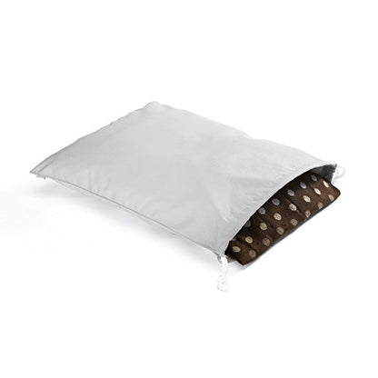 100% Cotton Canvas Travel Laundry Bag, 2-Pack (Large, Light Grey) - color: Light Grey, size: Large