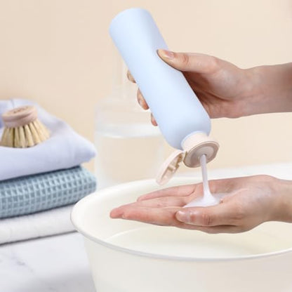 Travel Shampoo Bottle, Empty Plastic Squeeze Bottles 8.8oz with Flip Cap, Lotion Container for Toiletries Travel Size Shampoo and Conditioner - color: Blue+Green+Pink, size: 8.8 oz