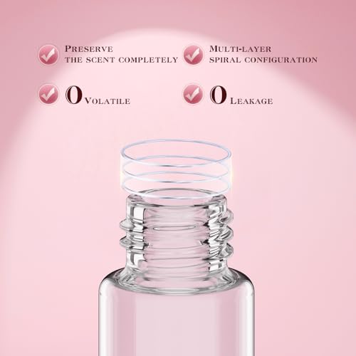 kuangre 10ml Atomizer Perfume Spray Bottle, Empty Cologne Dispenser, Portable Sprayer Travel Essentials for Many Scenes Gifts. - color: Pink-10ml