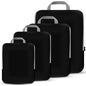 PANDA JOYS 4 Set Compression Packing Cubes Travel - Travel Accessories Expandable Packing Organizers for Carry On - Essentials Luggage Bags - Black - color: Black