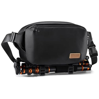 K&F CONCEPT Camera Sling Bag Crossbody Bag Waterproof Camera Shoulder Backpack DSLR/SLR/Mirrorless Camera Case - color: 09 Black Medium