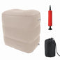 Inflatable Travel Foot & Leg Rest Pillow with Adjustable Height for Airplane, Car, Bus, Train, Office, Camping and Kids to Sleep on Long Flights, Air Pump Included - size: pillow-2