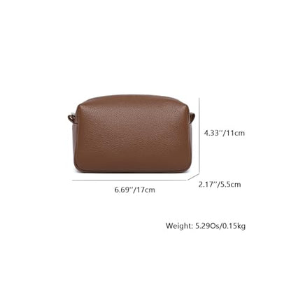 PU leather Organizer Bag Lightweight Cosmetic Bag with Ring Clasp Perfect Travel Makeup Bag for Women (Toffee Brown/PU) - color: Toffee Brown/PU