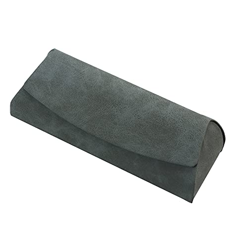 LifeArt Eyeglass Case Hard Shell, Portable Sunglass Case for Women and Men, fashionable PU Leather Eyeglass Case, Lightweight - color: 643(grey)
