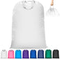 Isink Extra Large Heavy Duty Laundry Bag - 28" x 40", Travel Laundry Bag for Dirty Clothes, Camping (White) - color: Extra Large Laundry Bag With Handles (White)