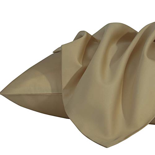 NTBAY Egyptian Cotton Toddler Pillowcases - Set of 2 - Travel Pillow Cases - 500 Thread Count Cotton 13x18 Pillow Covers - Envelope Closure Nursery Pillowcases, 13x18 Inches, Khaki - color: Khaki