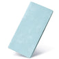 Bveyzi Ultra Slim Thin Leather RFID Blocking Credit Card Holder Bifold Clutch Wallets for Women - color: Purist blue
