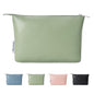 Narwey Small Makeup bag for Purse, Small Makeup Pouch for Purse Cosmetic Bag with Zipper, Cute PU Leather Make up Pouch for Women Girls (Mint Green) - color: A-Mint Green