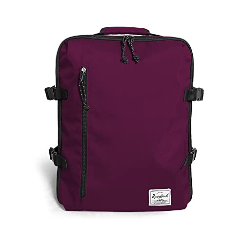 Laptop Travel Backpack Airline Approved Carry-on Under-seat Backpack, Stylish Minimalist Casual, Fuchsia - color: Fuchsia