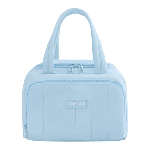 Lunch Bag for Women 7L Insulated Soft Leakproof Lunch Cooler Reusable Lunch Box for Meal Picnic Travel Work Beach Blue - color: Blue