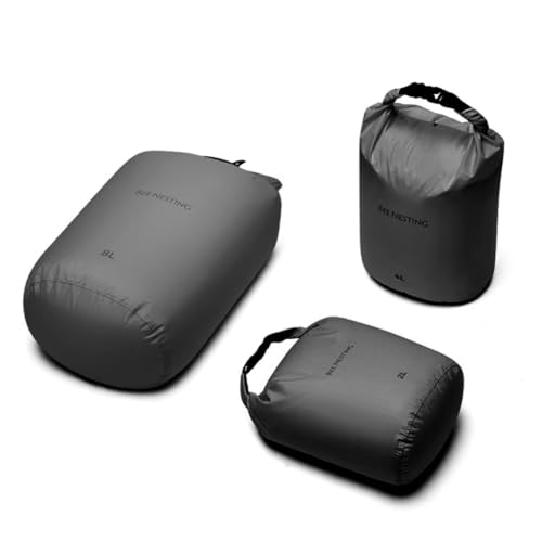 Bee Nesting Waterproof Dry Bag Lightweight Dry Sack Marine Dry Bags Suitable for swimming,kayaking,rafting boating, surfing, outdoor travel, mountaineering,hiking - color: Dark gray, size: 2L 4L 8L