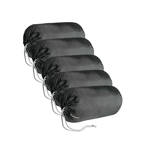 Ultralight Nylon Drawstring Bag Travel Storage Bag 5 Pcs - size: Small