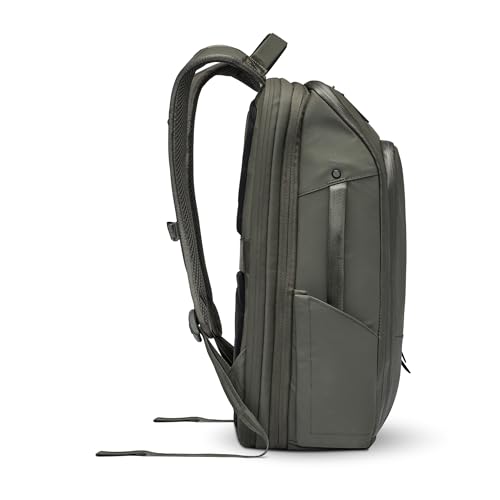 NOMATIC 14L Travel Pack - Mens Travel Backpack - Expandable to 21L - Water Resistant Daypack - TSA-Ready - Lightweight Business Traveling Backpack for Men - 15" Laptop Compartment - color: Olive, size: 14L