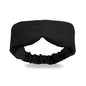 Infinity Travel - Bamboo Sleep Mask - Silky Soft Eye Mask - Comfortable - 100% Light Blocking Night - Machine Washable (Black) - color: Black